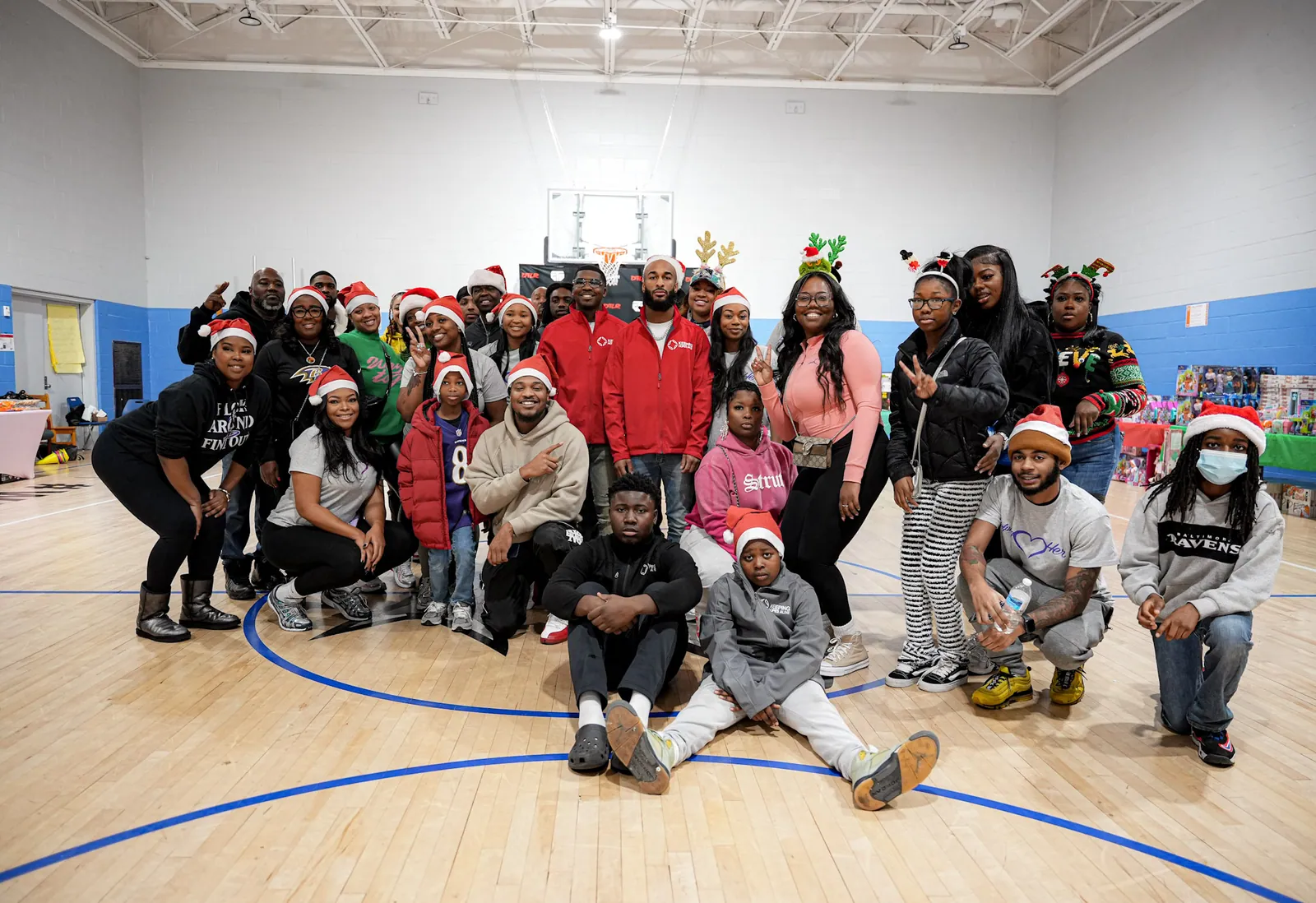 KHA staff and families together at a community holiday event